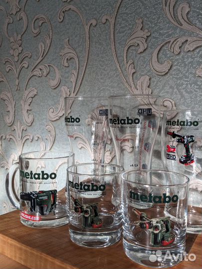 Бокалы для пива стаканы Metabo