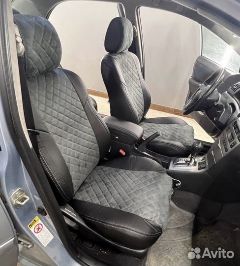 Чехлы на Toyota Corolla Алькантара ромб Автопилот