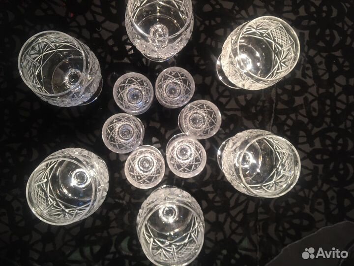 Рюмки 6шт, хрусталь