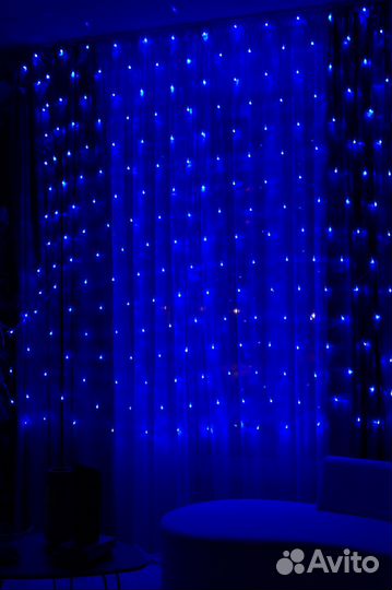 Гирлянда сетка (занавес) светодиодная