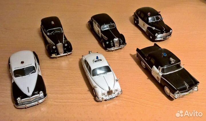 Полицейские и милицейские машины коллекция 34 штук