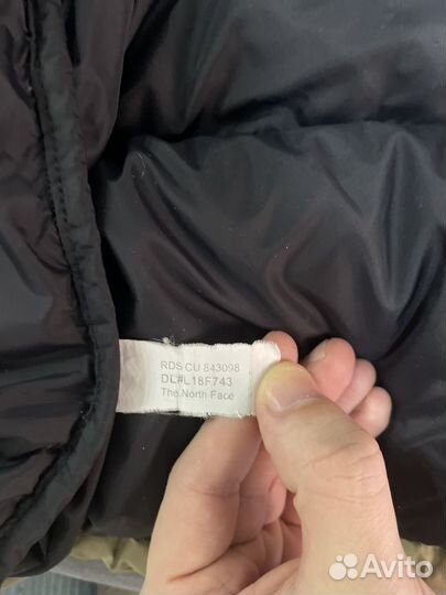 The north face пуховик