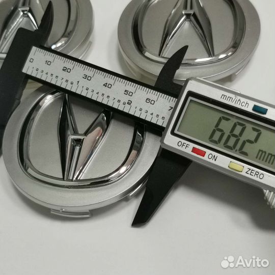 4шт Acura колпаки 68мм для литых дисков