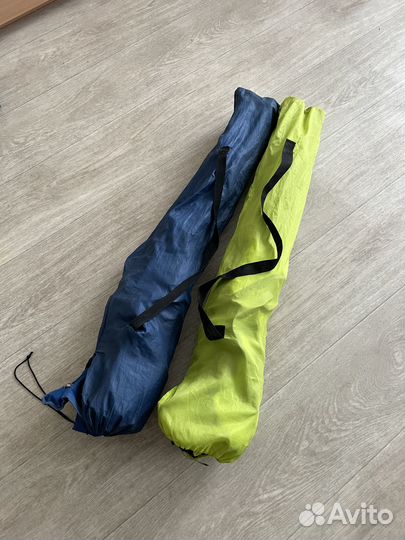 Кресло складное походное + чехол (синие, зеленое)