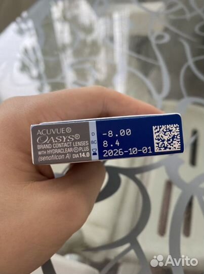 Контактные линзы acuvue oasys акувью оазис -8