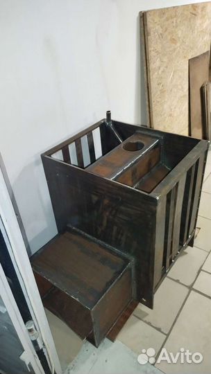 Печь для бани с баком