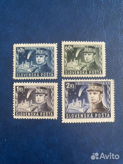 Почтовые марки 1939 г