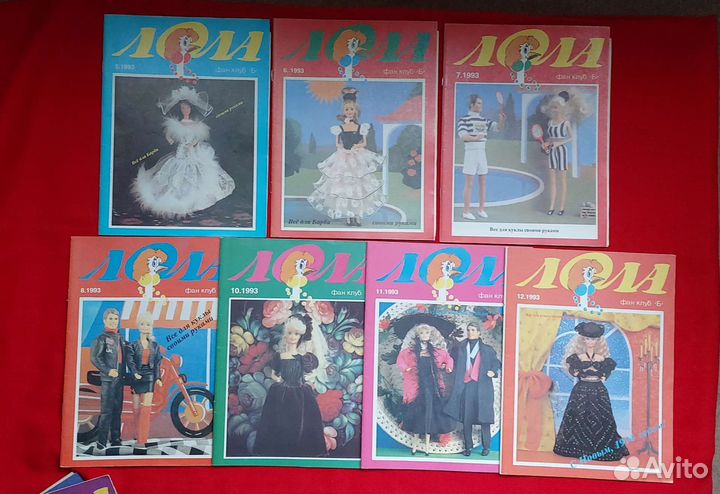 Журналы Лола 1993, 1994 шьем для Барби