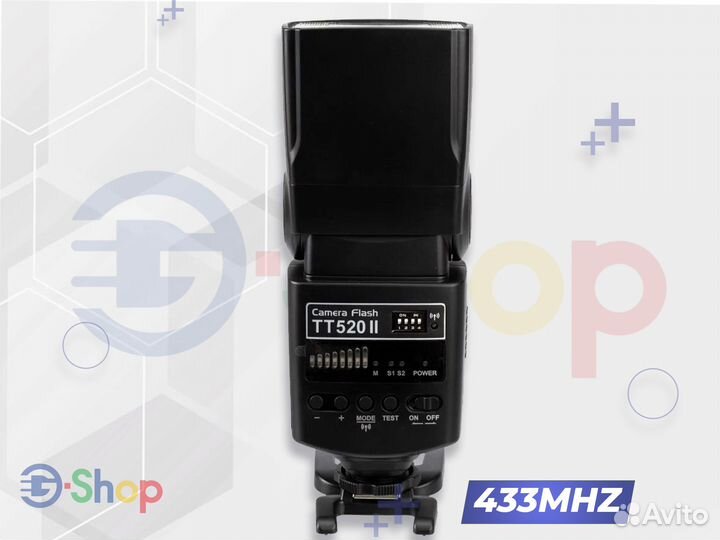 Вспышка Godox TT520 II GN33 + синхронизатор
