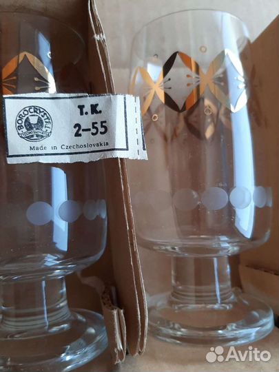 Набор бокалов праздничный. Чехия
