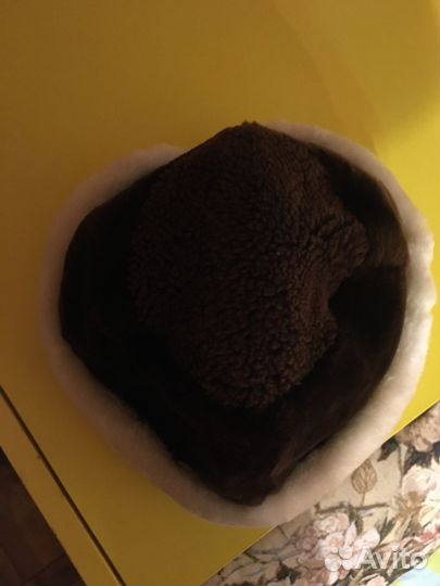 Мутоновая женская шапка новая р56-57
