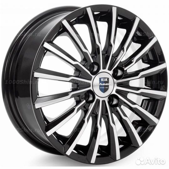 Диск 5,5*14 4*100 ET39 67,1 кик Акцент (кс641) Алмаз черный