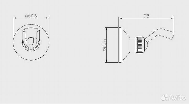 Держатель для душа esko (SH105Br)