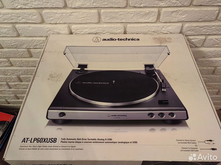 Виниловый проигрыватель Audio-Technica AT-LP60X