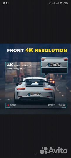 Автомобильный видеорегистратор bepocam zd03 4К