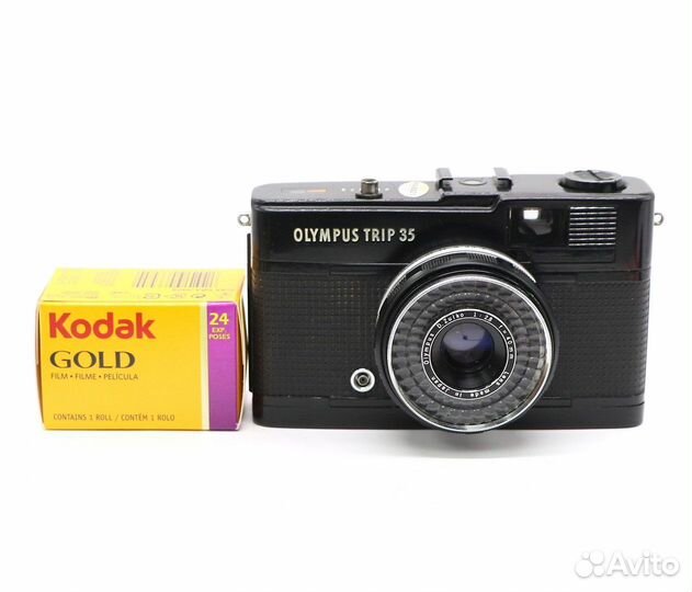 Olympus Trip 35 Black + фотопленка Kodak