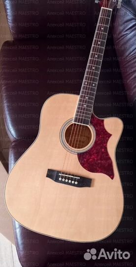 Акустическая гитара 41 дюйм с вырезом Новая