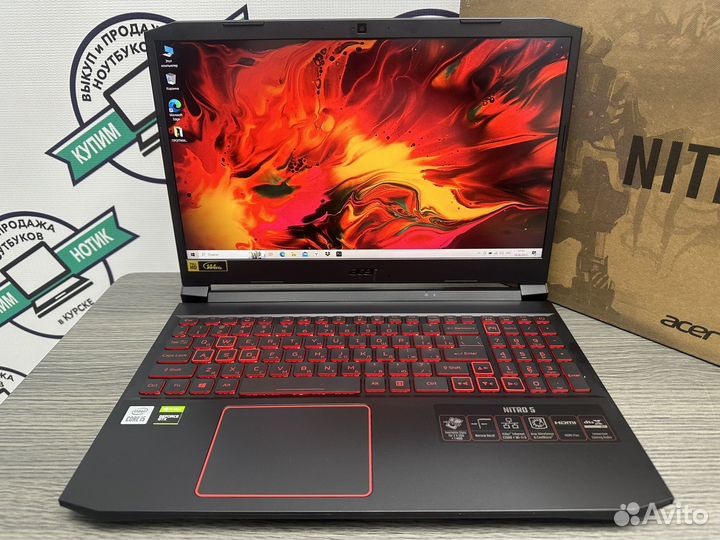 Acer nitro core i5 10300H 12Gb DDR4 GTX 1650 SSD