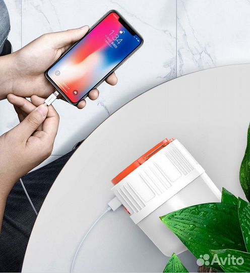 Новый фонарь походный с power банком