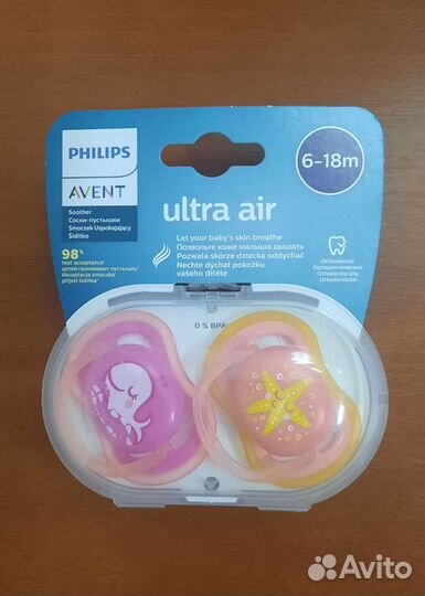 Пустышка avent 6 18