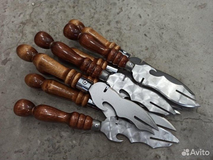 Вилка-нож для снятия шашлыка