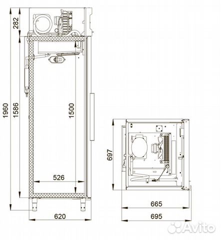 Холодильное оборудование,Шкaф xол. рolаir CM105-S объявление продам
