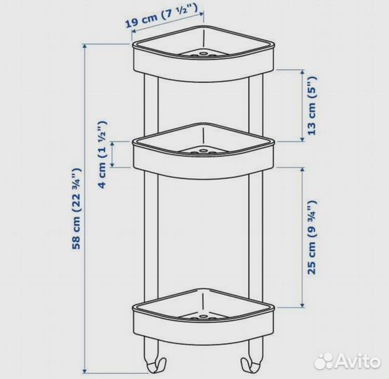 Полка Brogrund IKEA в ванную