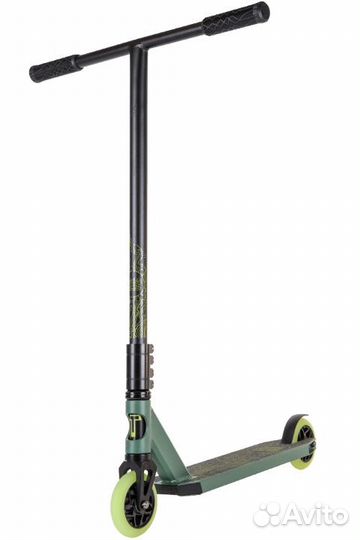 Самокат TechTeam DukeR 303 трюковой, черный/зелен