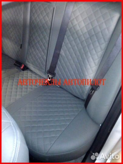 Чехлы Автопилот Toyota Corolla 11 из экокожи Ромб