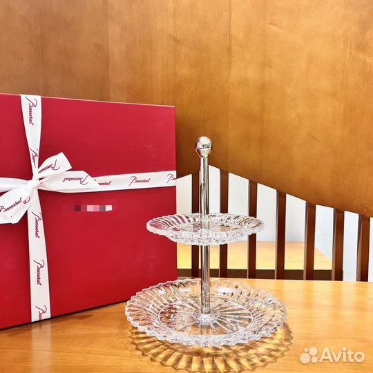 Baccarat хрусталь этажерка фруктовница конфетницы