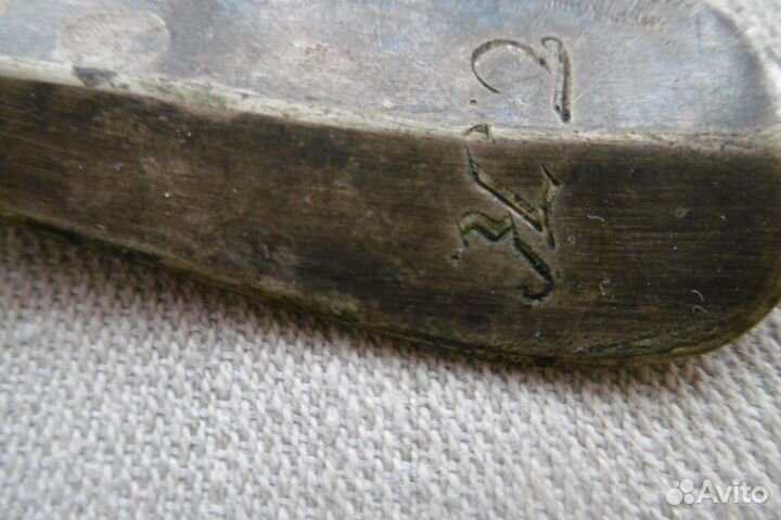 Вилка старинная именная с клеймом в виде инициалов