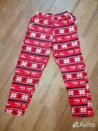 Теплые зимние пижамы на флисе р46