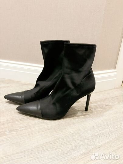 Ботильоны чулки zara 41 черные