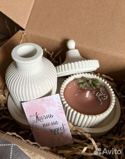 Подарочные наборы, гипсовые фигурки, свечи