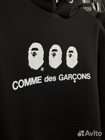 Худи Bape x Comme des Garçons