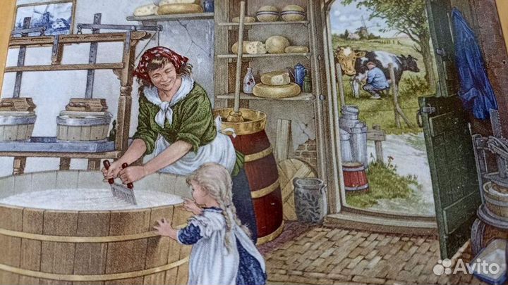 Голландские картины плитка кафельная и дерево