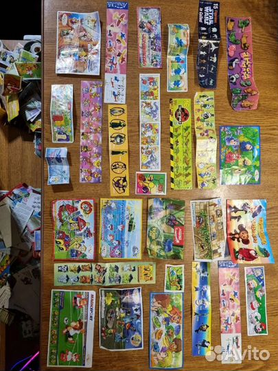 Вкладыши от киндеров