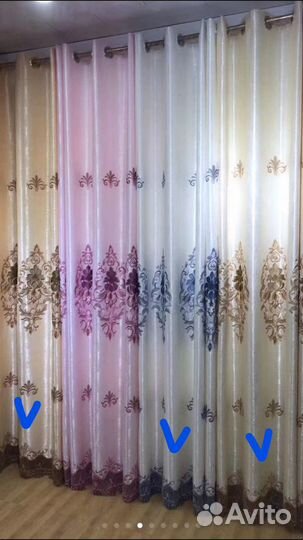 Комплект шторы+тюль