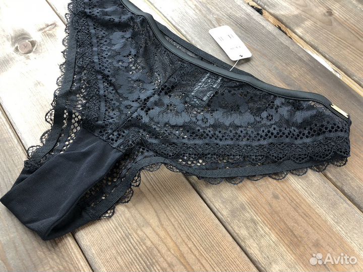 Трусы женские черные кружево новые