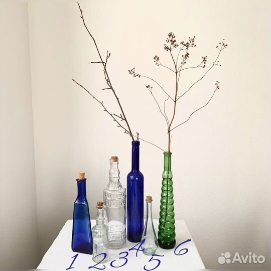 Бутылки вазы декор