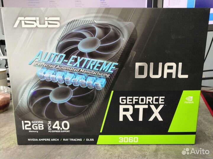 Коробка от видеокарты asus Geforce RTX 3060