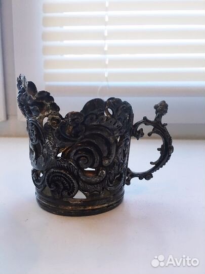 Антикварный Серебряный подстаканник