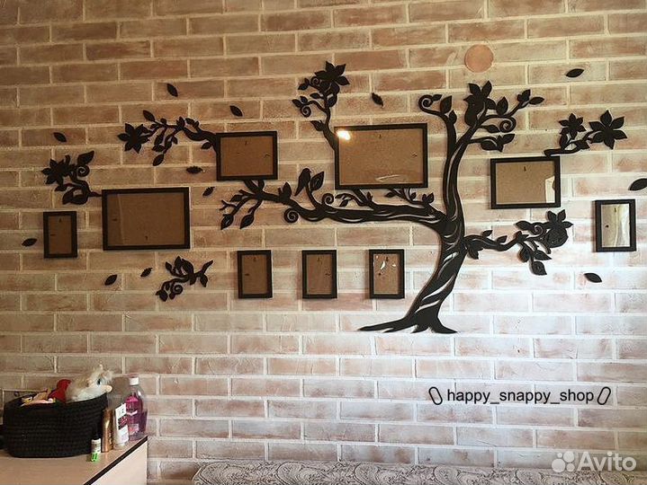 Семейное дерево с фоторамками