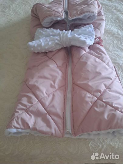 Конверт одеяло на выписку зимний