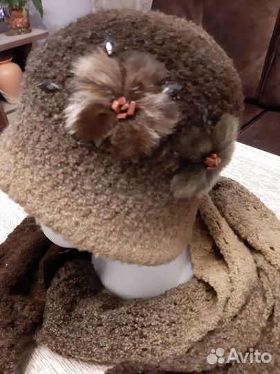 Комплект шапка и шарф