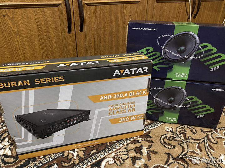 Усилитель и динамики