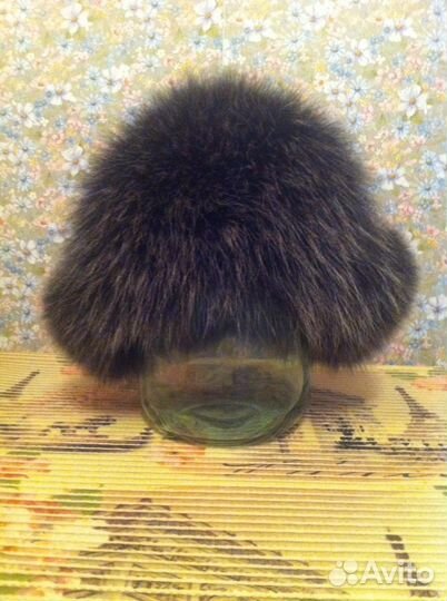 Шапка с чернобуркой