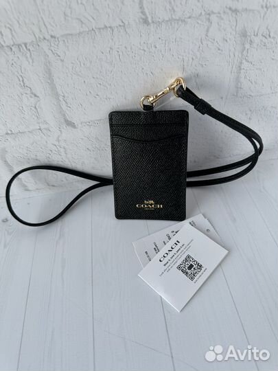Картхолдер Coach для пропуска. Оригинал