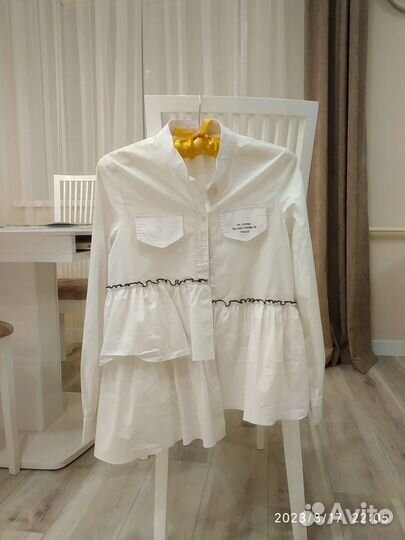 Школьная рубашка на девочку 9-11 лет