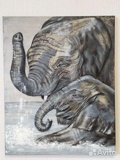 Картина акрилом на холсте